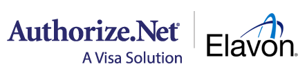 logo of Authorize.net co-branded with Elavon